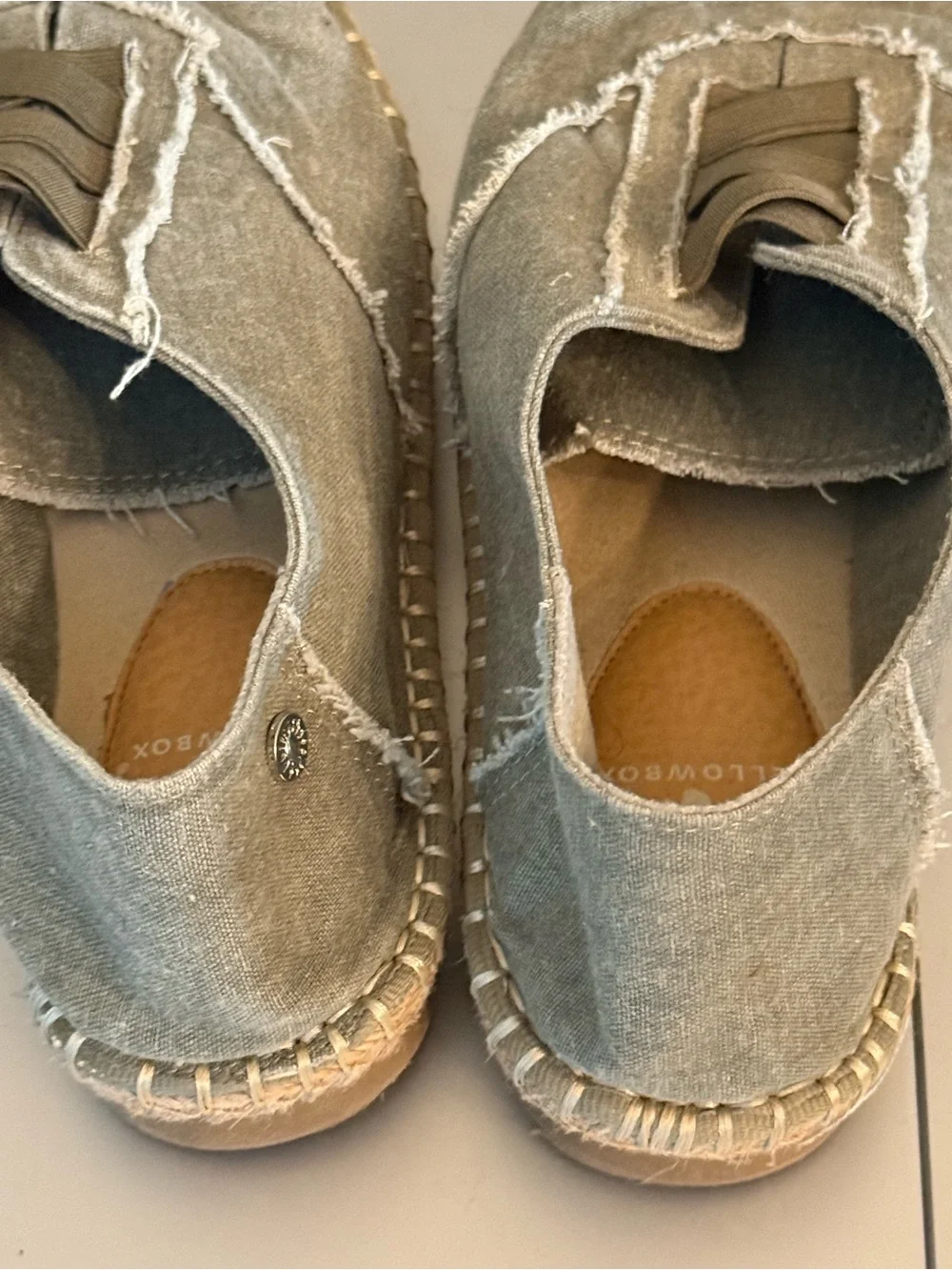 Yellow Box slip espadrille